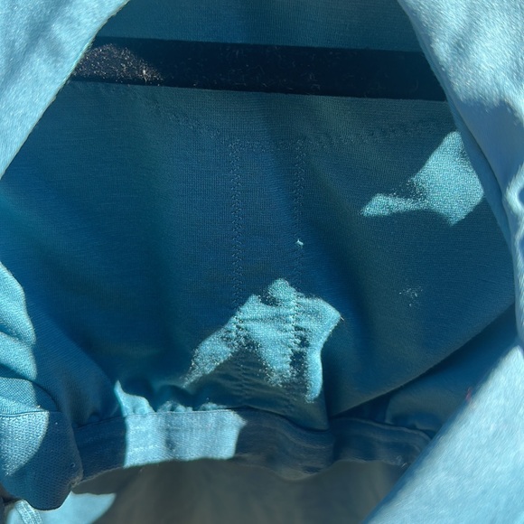 Lululemon Sweat Intention Tank in Desert Teal Open Keyhole Back Cropped Top - Picture 9 of 12